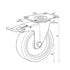 Chivari A Pair of Fixed and Swivel Wheels 5" for Hanging Carts 100HD / 115 PARTS-WHEEL-HCCART5-KT