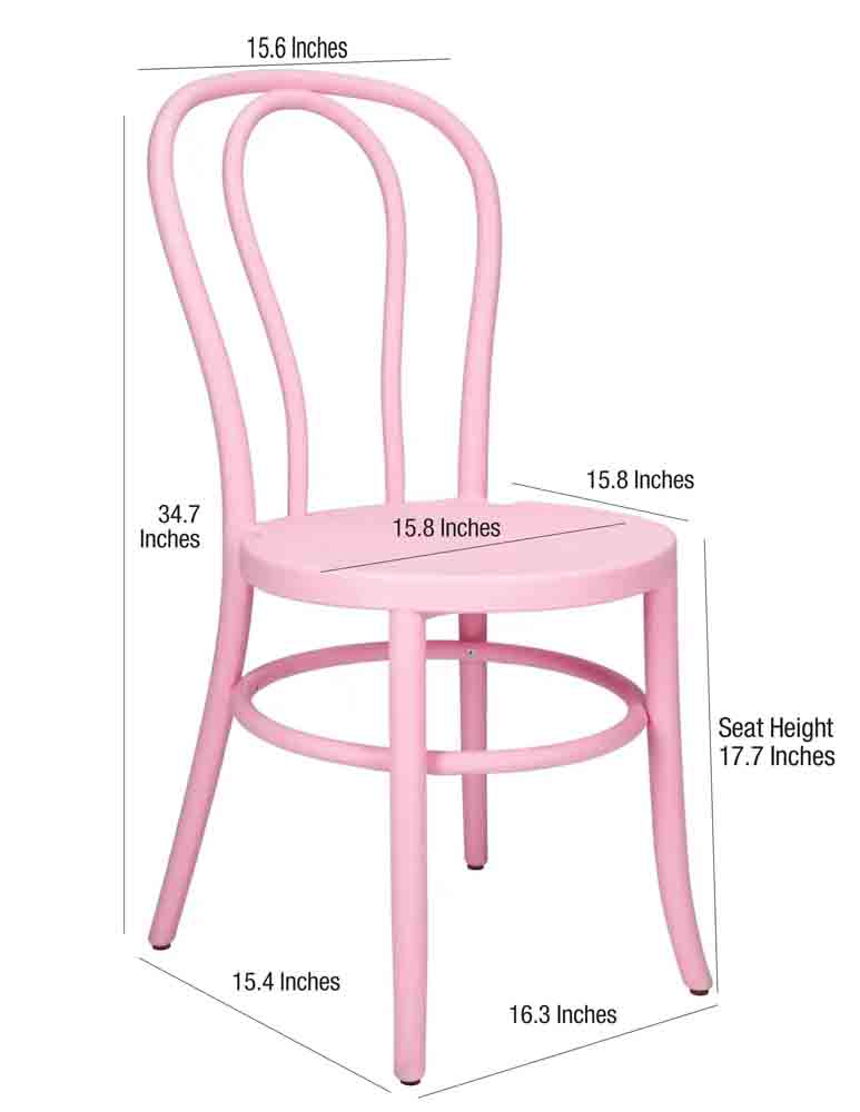 Chivari Party Pink Resin Bentwood Festive Chair CBFRP-ZG-T
