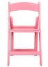 Chivari Pink with Pink Vinyl Cushion Resin Folding Chair CFRP-AX-T