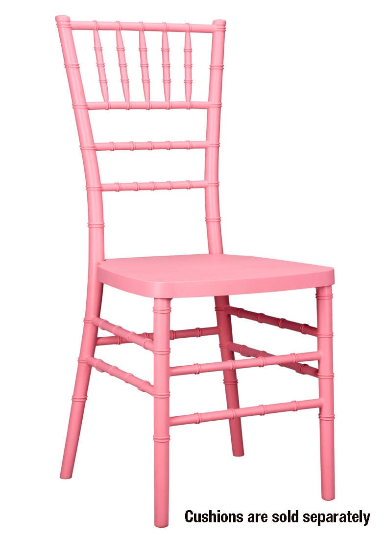 Chivari Pink ColorCore™ Resin Steel Skeleton™ Chiavari Chair CCRP-STEEL-AX-T