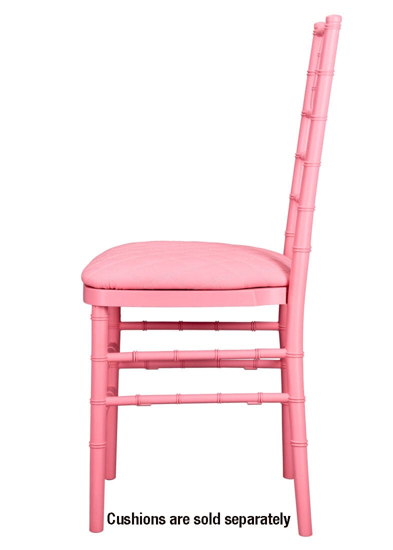 Chivari Pink ColorCore™ Resin Steel Skeleton™ Chiavari Chair CCRP-STEEL-AX-T