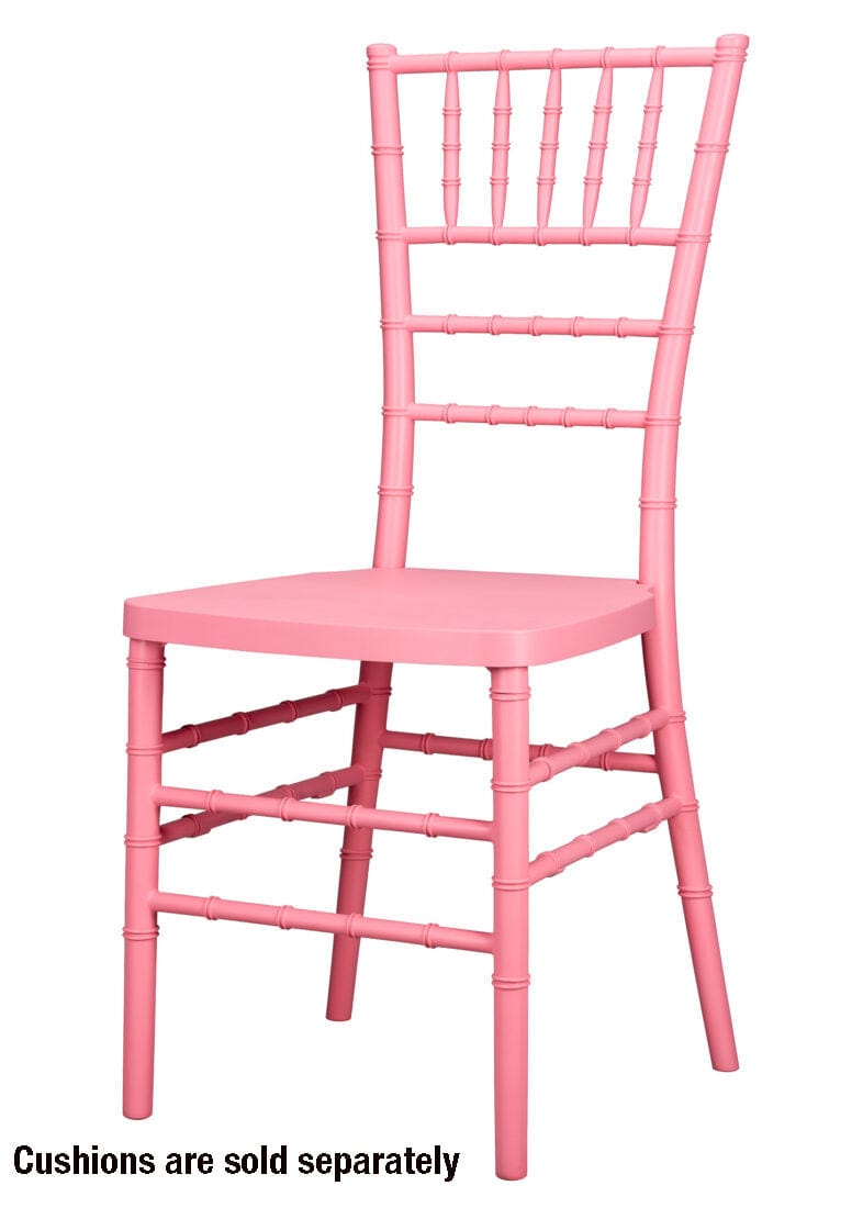 Chivari Pink ColorCore™ Resin Steel Skeleton™ Chiavari Chair CCRP-STEEL-AX-T