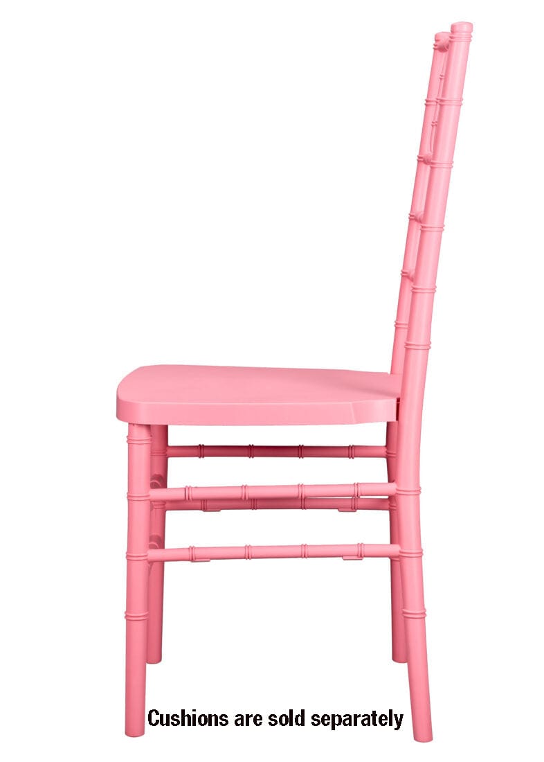 Chivari Pink ColorCore™ Resin Steel Skeleton™ Chiavari Chair CCRP-STEEL-AX-T