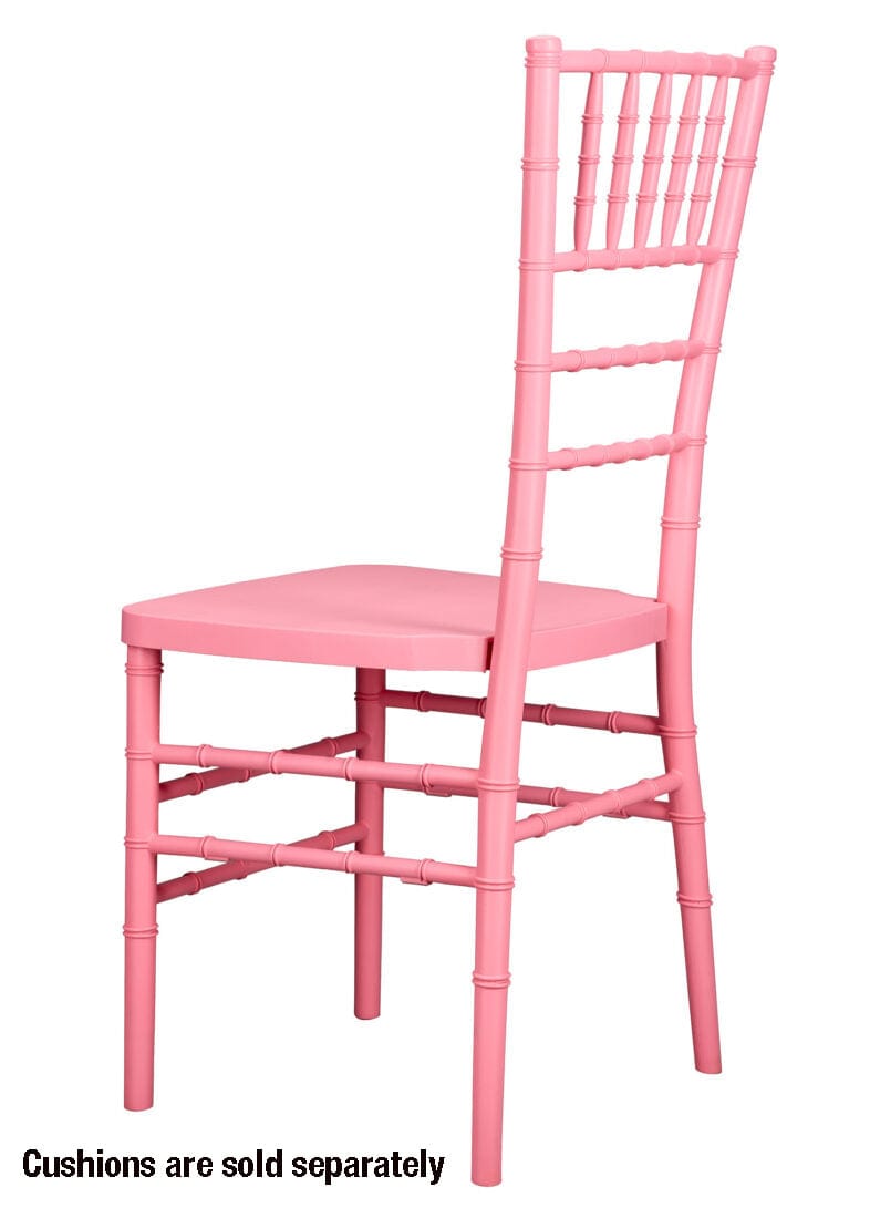 Chivari Pink ColorCore™ Resin Steel Skeleton™ Chiavari Chair CCRP-STEEL-AX-T