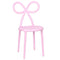 Chivari Pink Resin Bow Chair with Round Seat CBORP-ZG