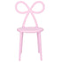 Chivari Pink Resin Bow Chair with Round Seat CBORP-ZG