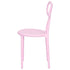 Chivari Pink Resin Bow Chair with Round Seat CBORP-ZG