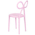 Chivari Pink Resin Bow Chair with Round Seat CBORP-ZG