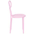 Chivari Pink Resin Bow Chair with Round Seat CBORP-ZG