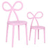 Chivari Pink Resin Bow Chair with Round Seat CBORP-ZG