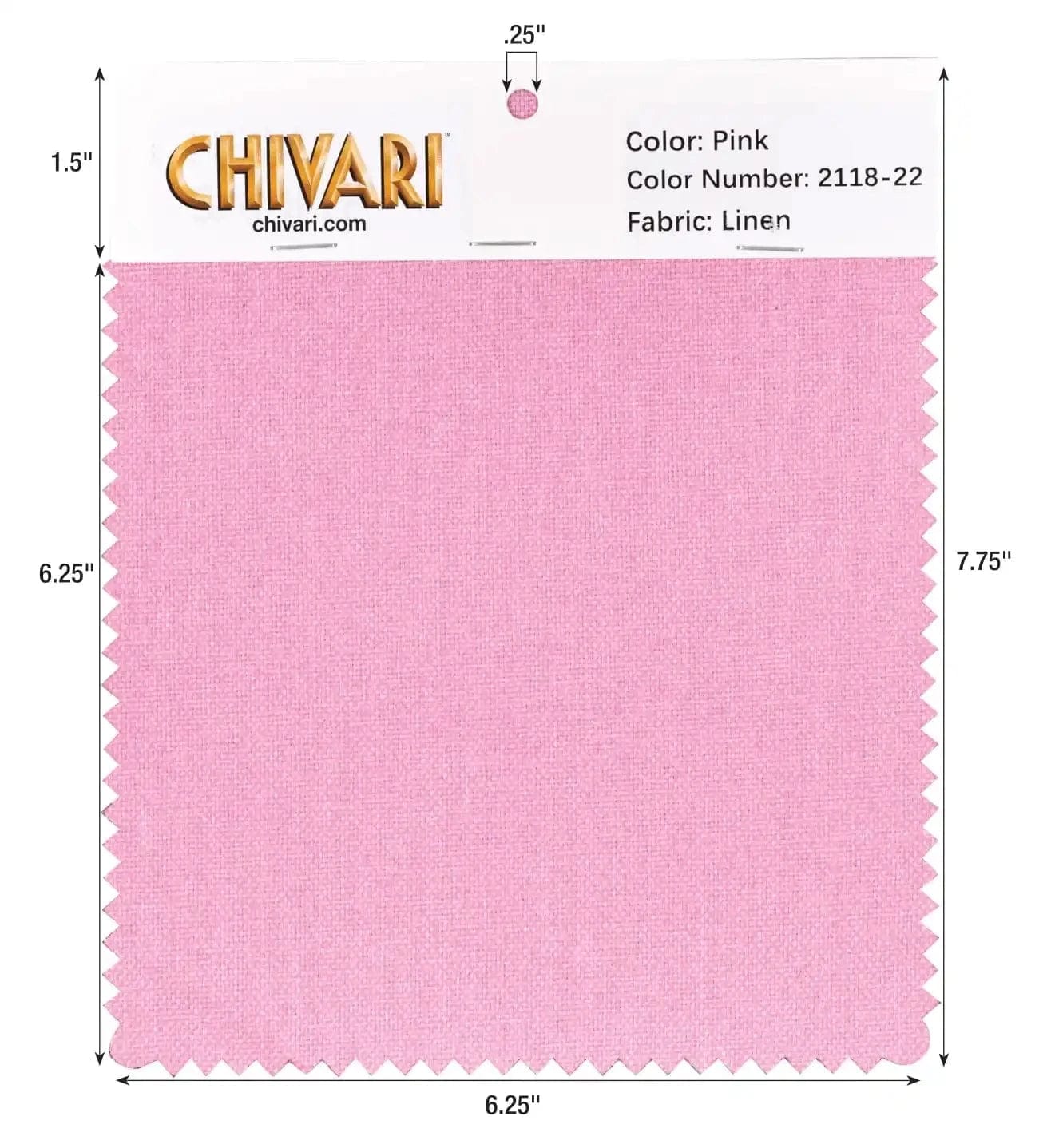 Chivari World’s Best Cushion Fabric Swatch – Pink SW-B-W-A