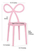 Chivari Kids Pink Resin Bow Chair with Round Seat CBORP-KID-ZG