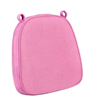 Chivari Pink with Pink Piping 2.5" Thick Chair Cushion - World's Best Cushions CUSHBST-PP-AX-T