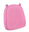 Chivari Pink with Pink Piping 2.5" Thick Chair Cushion - World's Best Cushions CUSHBST-PP-AX-T