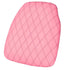Chivari Pink Vinyl Panel Back Chiavari Cushion with Bentley Stitching and SlipNot™ Technology CUSHPANVINBENTP-A