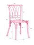 Chivari Kids Pink ToughResin™ Willow Chair CWRP-KID-ZG-T