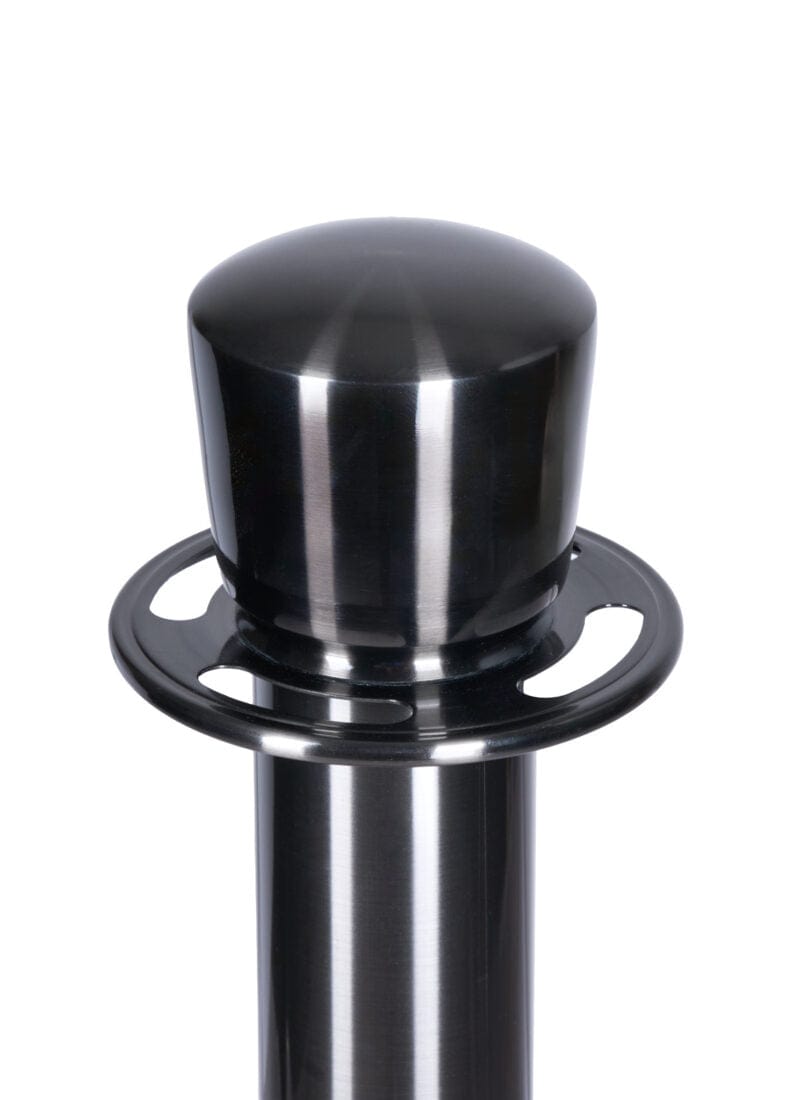 Chivari Polished Black Stanchion STANCHPOSTBLACK-AX-T