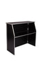 Chivari Black 42" Tall 48" Wide Portable Folding Bar BAR-FOLD-48-BLACK-AX-T