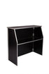 Chivari Black 42" Tall 48" Wide Portable Folding Bar BAR-FOLD-48-BLACK-AX-T