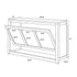 Chivari 6' White Portable Folding Bar with HPL Reversible Front, Flush Top & Shelf BAR-FOLD-72KITFL-WHT-AX-T