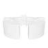34' White Portable Folding Bar - 7 Piece Set Single Panel Front - Margarita