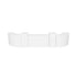 24' White Portable Folding Bar - 5 Piece Set Single Panel Front - Mimosa