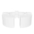 34' White Portable Folding Bar - 7 Piece Set Single Panel Front - Margarita