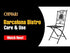 Rustic Matte Black Barcelona Bistro Folding Chair