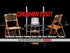 Synthetic Bamboo Folding Chair with Steel Skeleton™ Frame