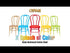 Sky Blue Resin Bentwood Festive Chair