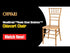 Mahogany WoodGrain™ Resin Steel Skeleton™ Chiavari Chair
