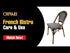 Maroon and Beige French Bistro Patio Dining Chair
