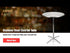 32" Round Stainless Steel Bar Height Cocktail Table Kit