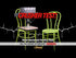 Golden Yellow Resin Bentwood Festive Chair