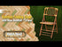 Synthetic Bamboo Folding Chair with Steel Skeleton™ Frame
