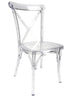 Chivari Clear Resin ProClear™ Cross Back Chair CXRCLR-ZG-T