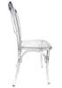 Chivari Clear Resin ProClear™ Cross Back Chair CXRCLR-ZG-T
