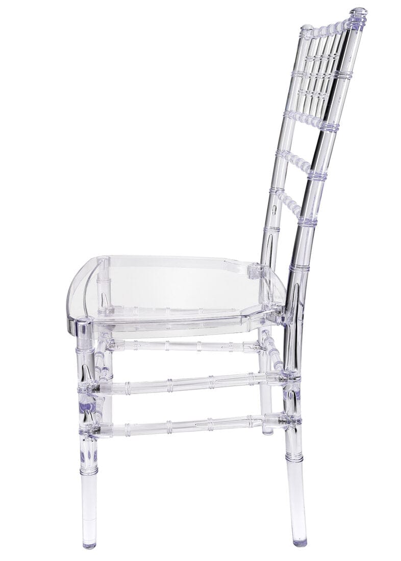 Chivari Clear Resin Pro-Clear Chiavari Chair 4 Chair Bundle Some Assembly Required CCRC-U-ZG-T-4