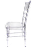 Chivari Clear Resin Pro-Clear Chiavari Chair 4 Chair Bundle Some Assembly Required CCRC-U-ZG-T-4