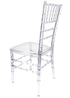 Chivari Clear Resin Pro-Clear Chiavari Chair 4 Chair Bundle Some Assembly Required CCRC-U-ZG-T-4
