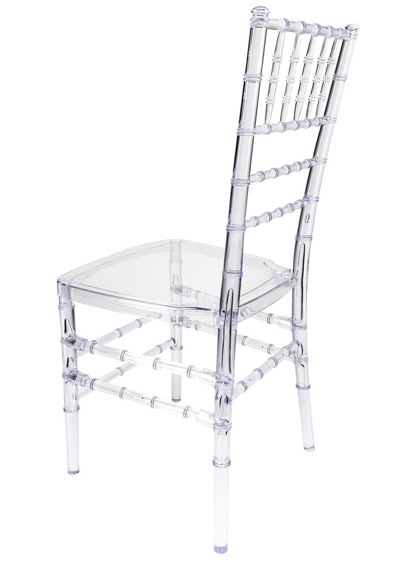 Chivari Clear Resin Pro-Clear Chiavari Chair 4 Chair Bundle Some Assembly Required CCRC-U-ZG-T-4