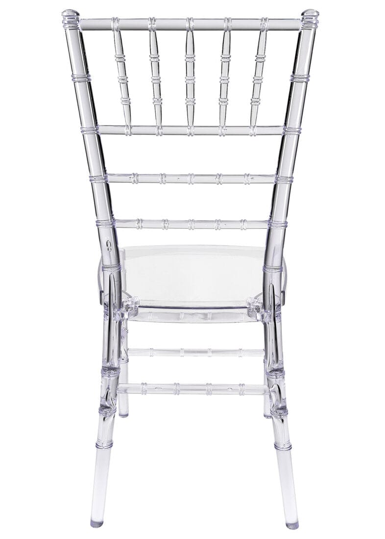 Chivari Clear Resin Pro-Clear Chiavari Chair 4 Chair Bundle Some Assembly Required CCRC-U-ZG-T-4