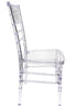 Chivari Clear Resin Pro-Clear Chiavari Chair 4 Chair Bundle (Per Chair Price Shown - Sold only in Quantities of 4) Some Assembly Required CCRC-U-ZG-T-4