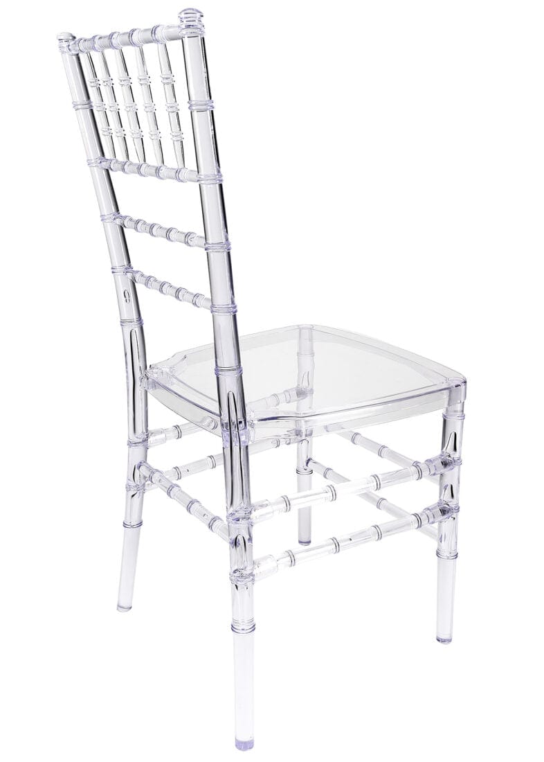 Chivari Clear Resin Pro-Clear Chiavari Chair 4 Chair Bundle Some Assembly Required CCRC-U-ZG-T-4