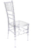 Chivari Clear Resin Pro-Clear Chiavari Chair 4 Chair Bundle Some Assembly Required CCRC-U-ZG-T-4