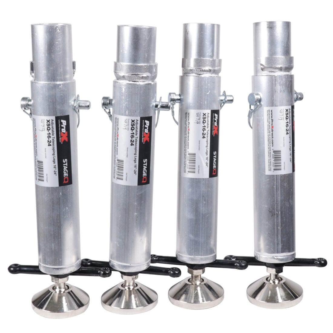 ProX ProX XSQ-1624MK2 Set of (4) Telescoping Stage Legs with Ball Joint Adjusts from 16 to 24 inches compatible with ProX StageQ Platforms XSQ-16-24