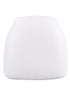 Chivari Pure White 1.75" Vinyl Panel Back Chiavari Cushion with SlipNot™ Technology CUSHPANVINPRWHI-SPNT-AX
