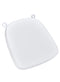 Chivari Pure White 2.0" Thick Vinyl Chiavari Chair Cushion CUSHSTRAPVINPRWHI-PVC-AX-T