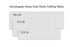 Chivari 96" x 30" (8 Foot) White Rectangle Plastic Table TPLSRT9630-LF-T