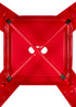 Chivari Red Hi Gloss Tolix Style Metal Stool BTMR-AX-T